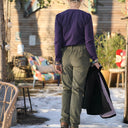 Pantalon Marcus - velours côtelé kaki - Quintessence