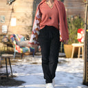 Pantalon Marcus - velours côtelé noir - Quintessence