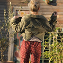 Pantalon Marcus - velours milleraies fleuri automnal - Quintessence