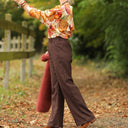 Pantalon Nestor - Coton/lin chocolat - Quintessence