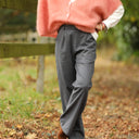 Pantalon Nestor - Coton/lin gris ardoise - Quintessence