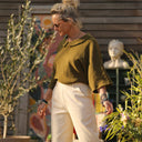 Pantalon Nestor coton/lin ivoire - Quintessence