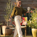 Pantalon Nestor coton/lin ivoire - Quintessence