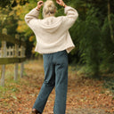 Pantalon Nestor - Velours côtelé colvert - Quintessence