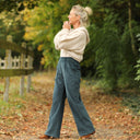 Pantalon Nestor - Velours côtelé colvert - Quintessence