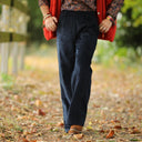 Pantalon Nestor - velours côtelé marine - Quintessence