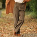 Pantalon Nestor - Velours côtelé moka - Quintessence