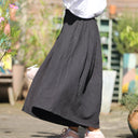 Pantalon Paco - lin stone wash noir - Quintessence