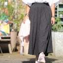 Pantalon Paco - lin stone wash noir - Quintessence