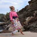 Pantalon Paco - popeline de coton Floraison - Quintessence