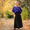 Pantalon Paco - sergé de viscose noire - Quintessence