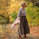 Pantalon Paco - velours milleraies moka - Quintessence