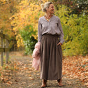 Pantalon Paco - velours milleraies moka - Quintessence