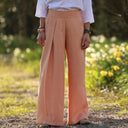 Pantalon Suwannee Lin Abricot | Quintessence