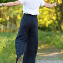 Pantalon Suwannee Lin Bleu marine | Quintessence
