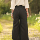 Pantalon Suwannee Lin Noir | Quintessence