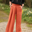 Pantalon Suwannee - Lin Terracotta - Quintessence