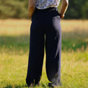 Pantalon Tino - Double gaze de coton bleu nuit - Quintessence