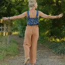 Pantalon Tino - Double gaze de coton camel - Quintessence