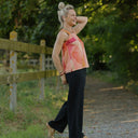 Pantalon Tino - Double gaze de coton noire - Quintessence