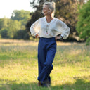 Pantalon Tino - Jean de coton bleu - Quintessence