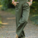 Pantalon Tino - Toile de coton kaki - Quintessence