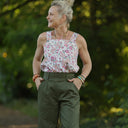 Pantalon Tino - Toile de coton kaki - Quintessence