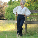 Pantalon Tino - Toile de coton marine - Quintessence