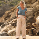 Pantalon Tom - sergé beige - Quintessence