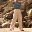 Pantalon Tom - sergé beige - Quintessence