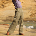 Pantalon Tom - sergé kaki - Quintessence