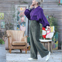 Pantalon Tom - velours côtelé kaki - Quintessence