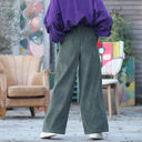 Pantalon Tom - velours côtelé kaki - Quintessence