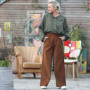 Pantalon Tom - velours milleraies camel - Quintessence