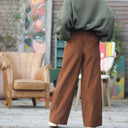 Pantalon Tom - velours milleraies camel - Quintessence