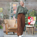 Pantalon Tom - velours milleraies camel - Quintessence