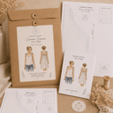 Patron papier caraco Samia et sa version robe - Version imprimée en couleur taille réelle - Quintessence