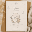 Patron papier chapeau Sam - Version imprimée en couleur taille réelle - Quintessence