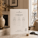 Patron papier robe Diane - Version imprimée en couleur taille réelle - Quintessence