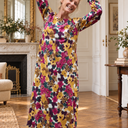 Robe Perrine Brume de grenat dans un appartement parisien
