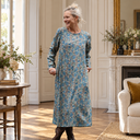 Robe Perrine Esquisse azur – vue 2 dans un appartement parisien