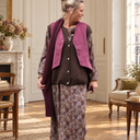 Robe Perrine Lilas des bois – vue 5 dans un appartement parisien