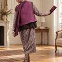 Robe Perrine Lilas des bois – vue 9 dans un appartement parisien
