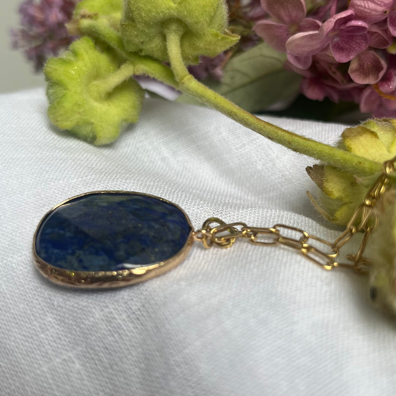 Collier Pétale lapis lazuli