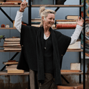 Poncho Erel — maille douce noir - Quintessence
