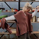 Poncho Erel — maille douce noisette - Quintessence
