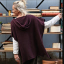 Poncho Erel — maille douce prune - Quintessence