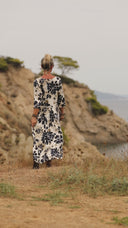 Robe Louisa viscose bouquet nuit