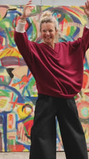 Sweat Ferdinand - cerise noire - version longue