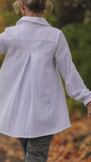 Chemise Caroline - bel armuré blanc